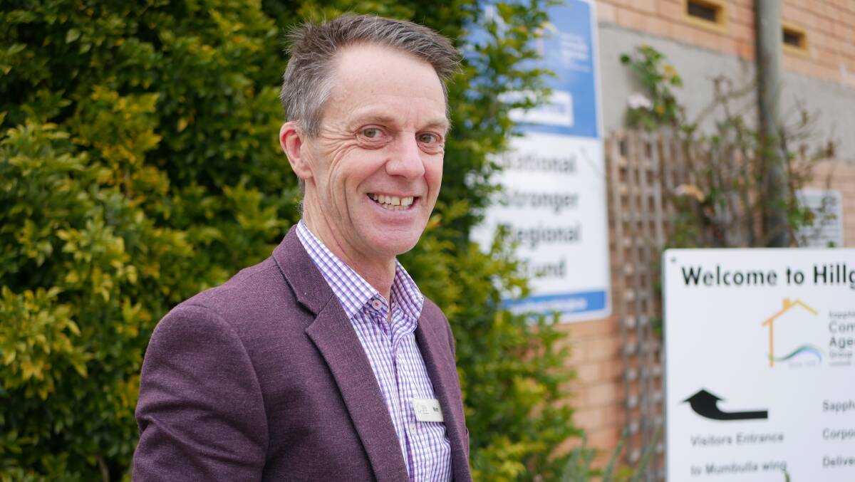 Matt Sierp is the CEO of Sapphire Coast Community Aged Care Group working on the Far South Coast of NSW. He began his career journey in the aged care sector working as an assistant nurse while he studied to become a registered nurse. Photo: Ellouise Bailey