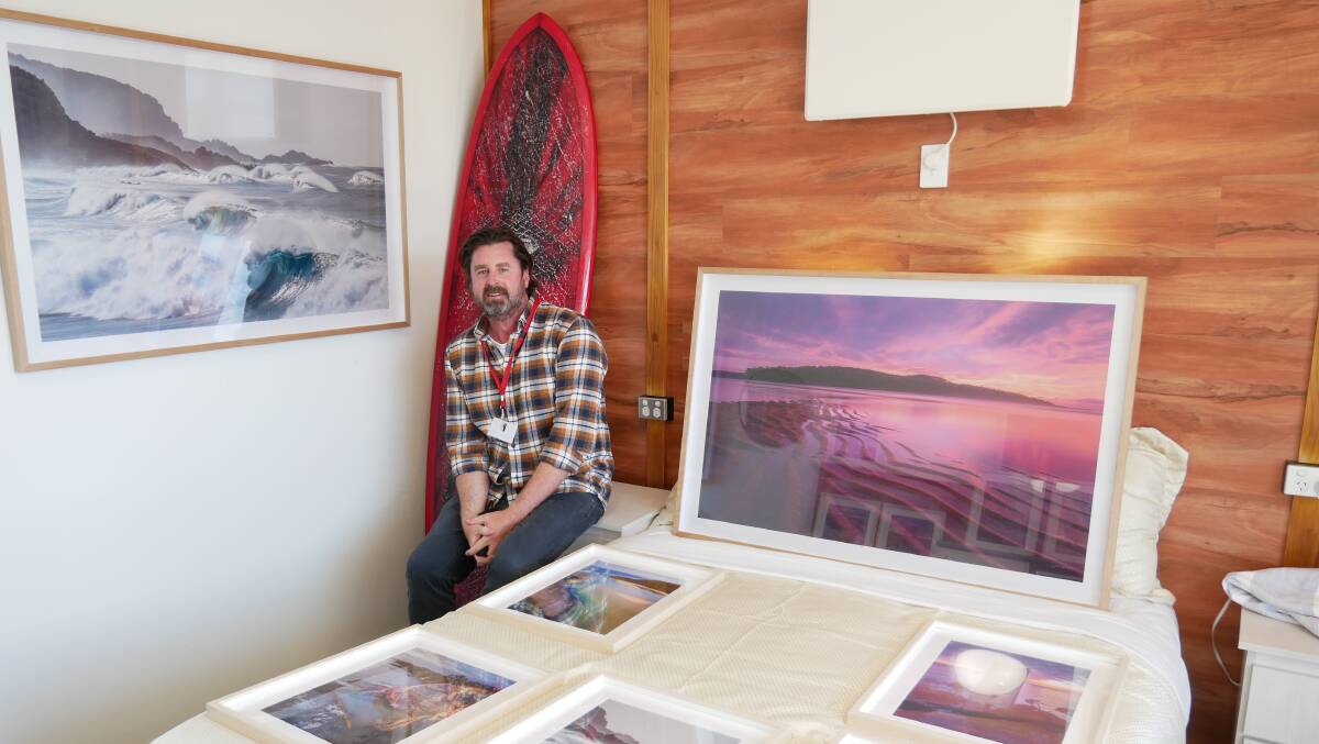 David Rogers' photographs were highly sought after by the Bega Valley community at the Merimbula Art Fair in July. Photo: Ellouise Bailey 