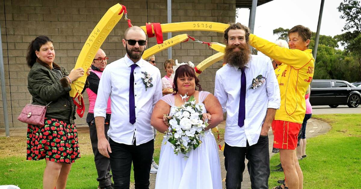 Amanda walked down the aisle and was given away by her brothers Nick and Josh Bowering. Photo: supplied