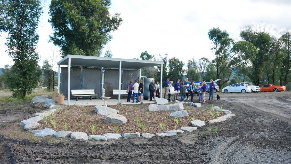 The completed pavilion was handed back to the community group on Friday, June 25, with an afternoon tea provided by Merimbula Rotary. The rock garden will provide space for plaques to be purchased instead of grave sites. 