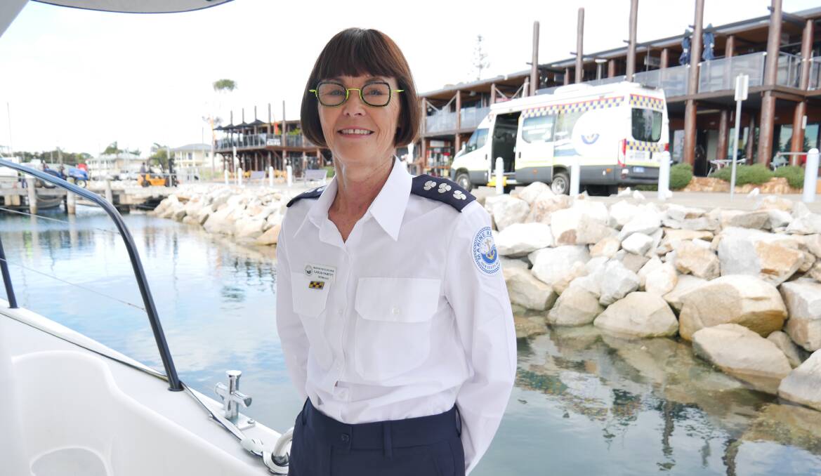 Bermagui Marine Rescue Unit Commander Caron Parfitt has been recognised for her dedication, commitment, and service to the organisation. Photo: Ellouise Bailey