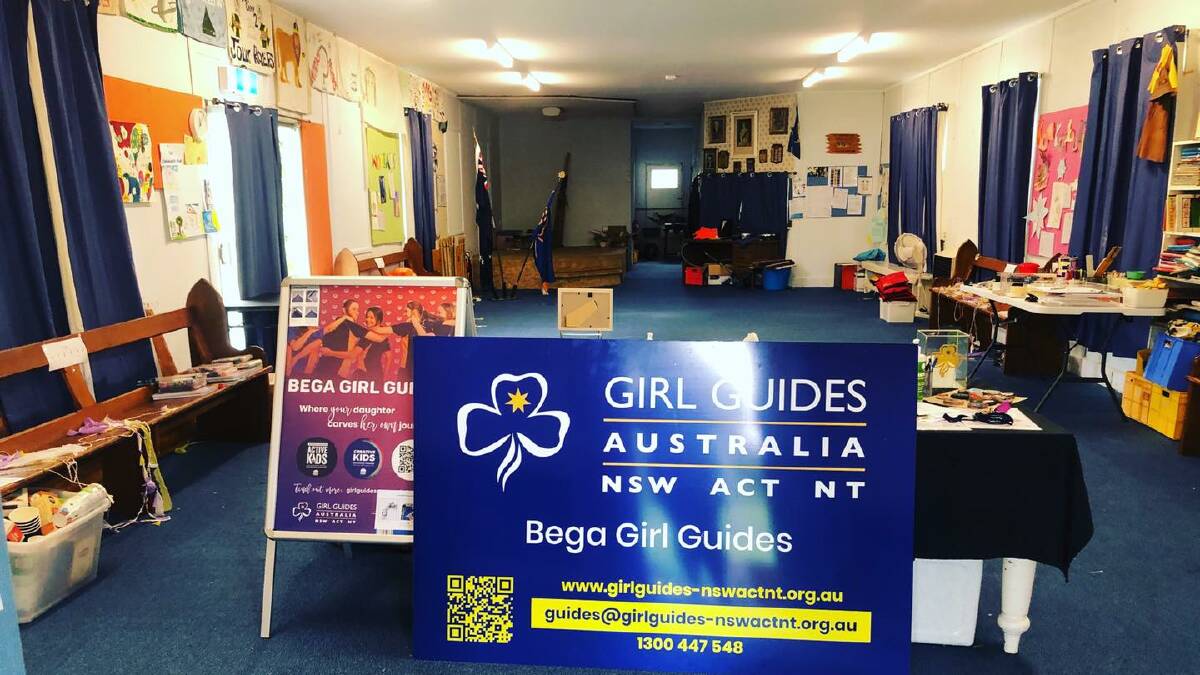 A photograph taken of the hall just prior to the renovation. Photo: Bega Girl Guides Facebook page. 
