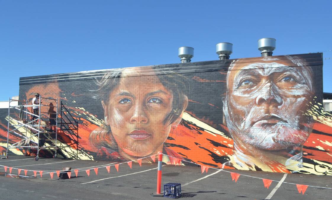 The new mural aimed to celebrate Indigenous leadership. Photo: Maeve Bannister