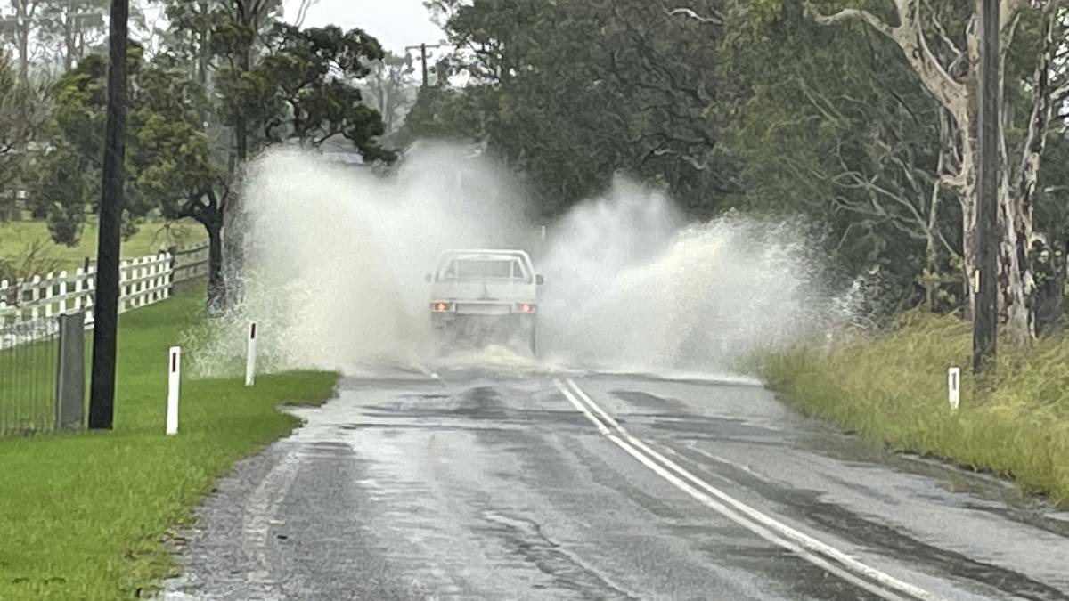 Nowra and Moruya both recorded more than 60mm of rain in an overnight downpour.