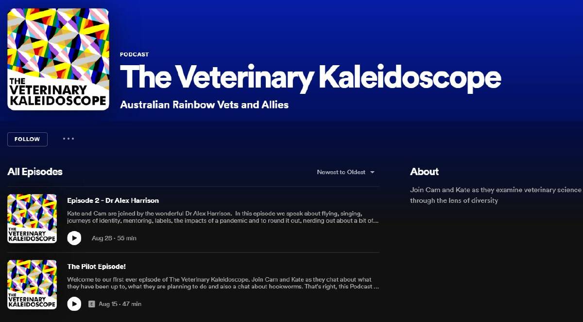 Kate Toyer's podcast The Veterinary Kaleidoscope.