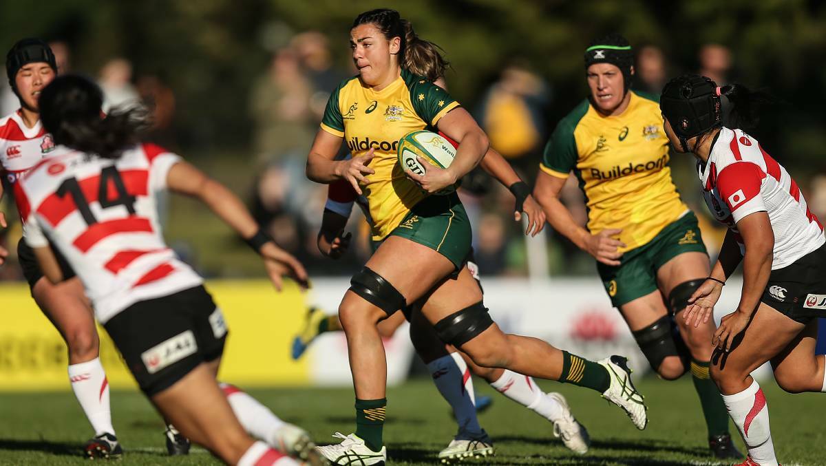 Millie Boyle representing Australia in Rugby Union in 2019. Picture by Marina Neil.