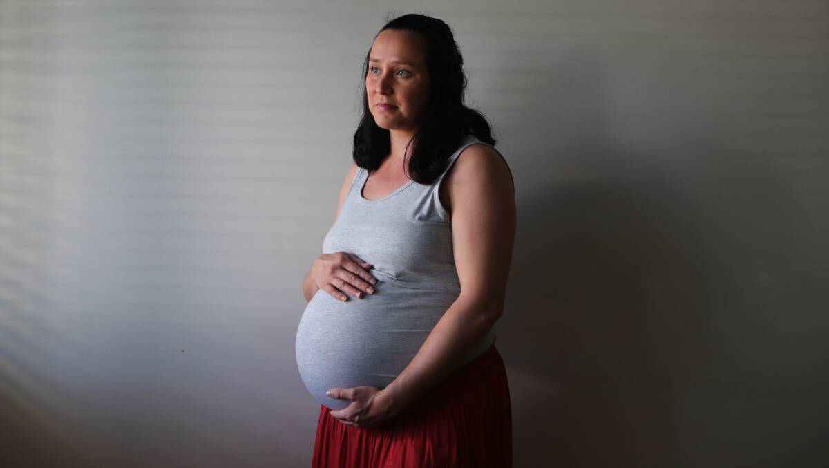 Rachel Lee was due to give birth during lockdown. Picture: Sylvia Liber