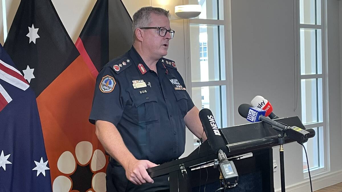 "Please don't leave": NT Police Commissioner Jamie Chalker. Picture: Sarah Matthews