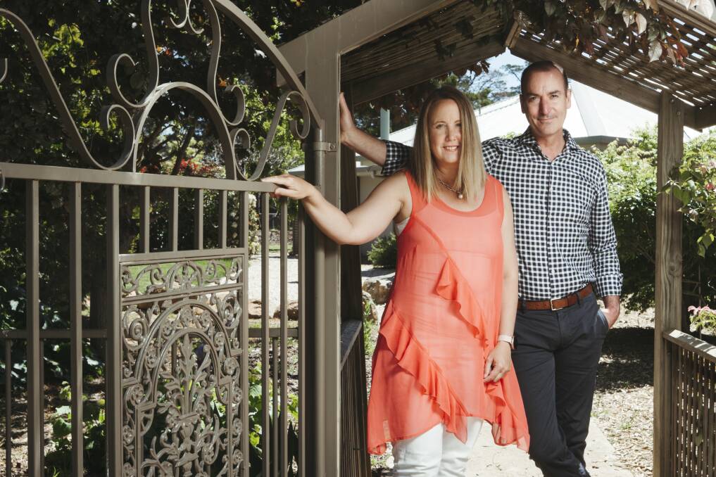 Rebecca Halsted and Simon Humphrys have chosen to rent long-term rather than buy a house given Canberra's rising house prices. Picture: Dion Georgopoulos