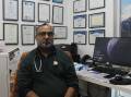 Dr Gurdeep Bagari at his desk at Narooma Medical and Specialist Centre
Picture: James Tugwell