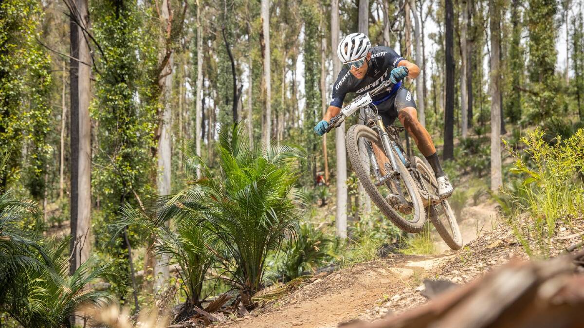 SPEED AND PRECISION: Riders and trail runners from across the state will flock to Mogo this weekend. Picture: VisitNSW.