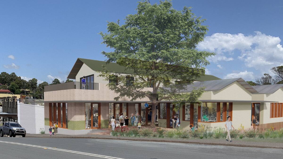 The new Village Square project on the western side of Cobargo's main street that Bega Valley Shire Council approved in July. Picture supplied