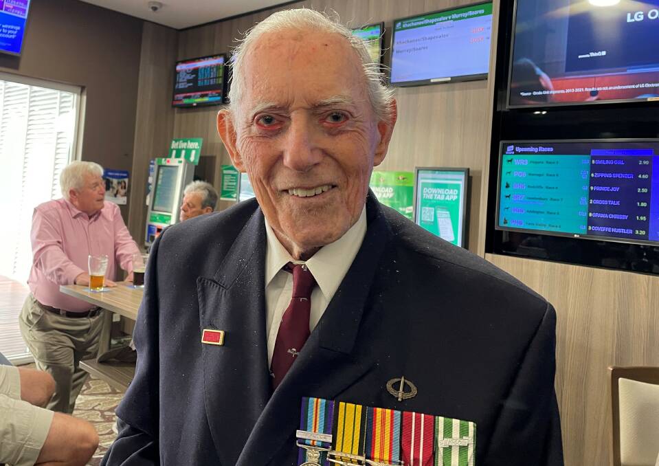 As Michel Le Bars was leaving Dalmeny in his uniform to attend the service at the Narooma RSL, a woman started to cry and wanted to thank him for his service. Mr Le Bars was one of the first to fight in Vietnam with the Royal Australian Regiment in 1965.