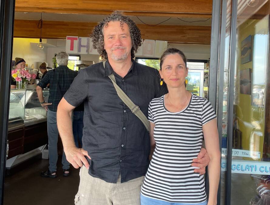 Alberto Cementon and Francesca Michielin opened their gelati clinic in Bunga Street in December 2003. They moved to their current shop at Bermagui Fishermen's Wharf in 2016. Picture by Marion Williams