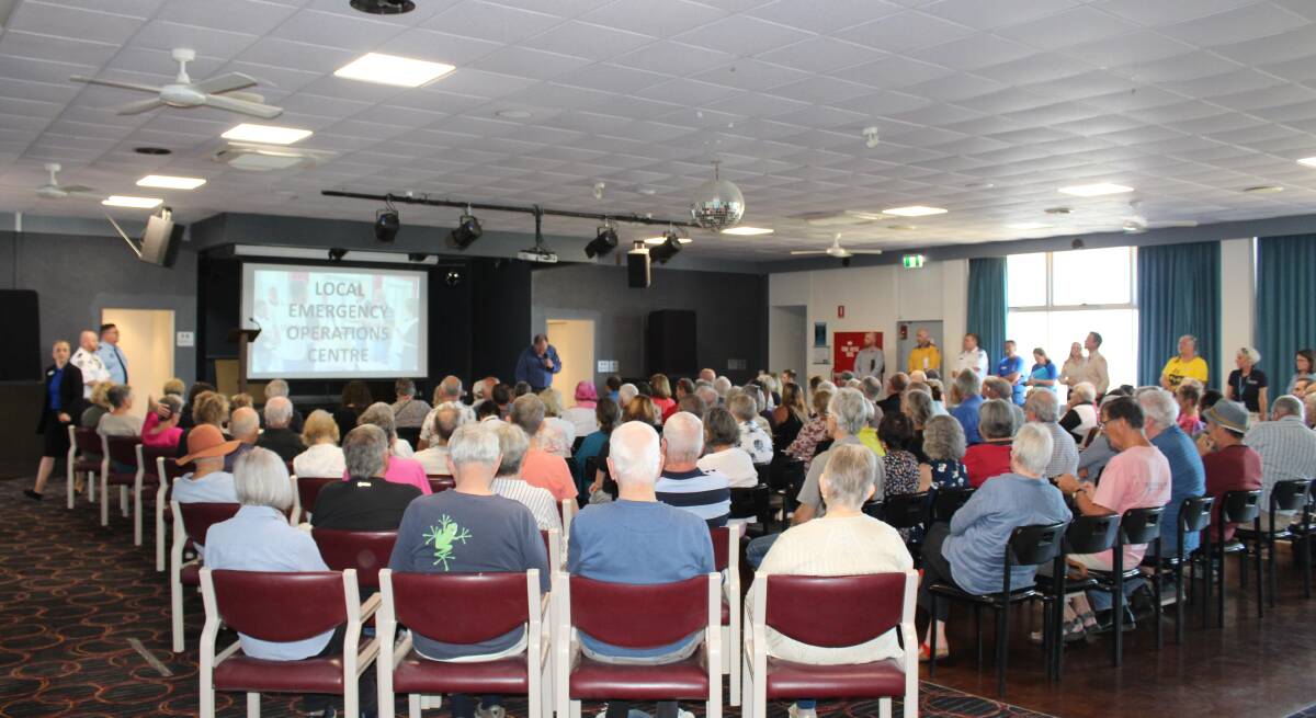 Around 130 people attended the October 22 Coolagolite Bushfire Recovery Forum. It was organised by Member for Bega Dr Michael Holland to hear from residents and emergency services personnel and for residents to ask questions. Picture by Dr Holland's office