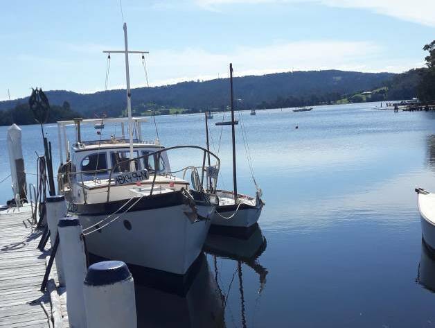The Huon Islander (left) and 113-year old Chug owned by Stewart Long of Narooma Boats Afloat. Picture supplied