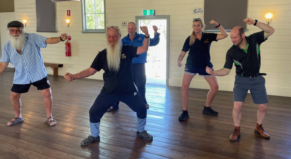 Rod Dunn normally gets 20 to 25 people at his free Friday class. "It is all word of mouth and they all bring their mates. There are people who don't miss a week." Picture by Marion Williams