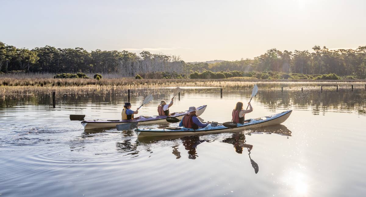 Kayaking on the Bermagui and Pambula Rivers are among Jess Taunton's favourite activities and where she takes visitors. Picture supplied