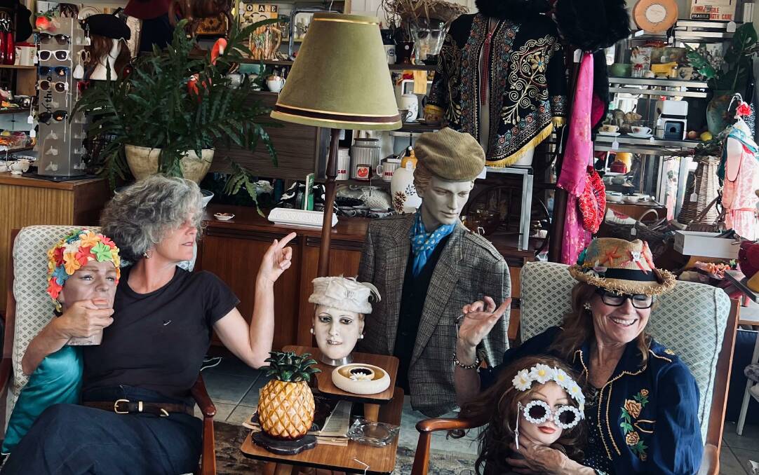 Sam Davis and Angie Moore love the thrill of hunting down vintage treasures. Picture by Marion Williams