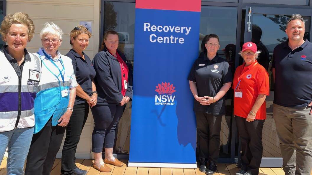 After the Coolagolite Road bushfire, NSW Reconstruction Authority established a recovery centre in Bermagui where impacted residents could access services including Service NSW, Anglicare, Red Cross Emergency Services and Disaster Recovery Network Chaplains. Picture by Marion Williams