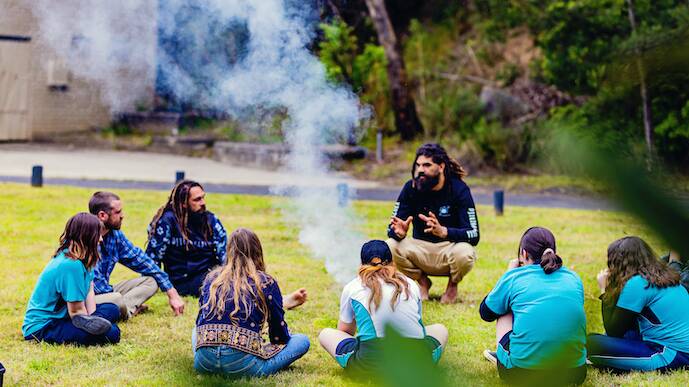 Big hART is working with Bermagui Public School, Narooma High School, Yuin cultural mentors and local artists to create an event that celebrates Wallaga Lake and Gulaga.