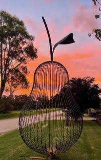 One of the works that Jordan Tarlinton has exhibited at Sculpture Bermagui. Picture by Sculpture Bermagui