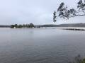 The causeway on the southern side of Wallaga Lake Bridge on Thursday, November 30, after heavy rain earlier in the week. Picture by Martin Oswin