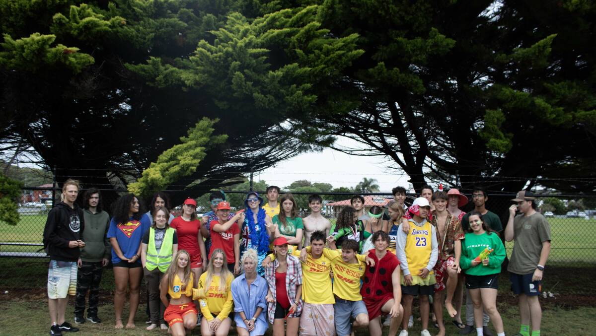 For Year 7 students it was their first swimming carnival at Narooma High School but it was the last for these Year 12 students. Picture supplied
