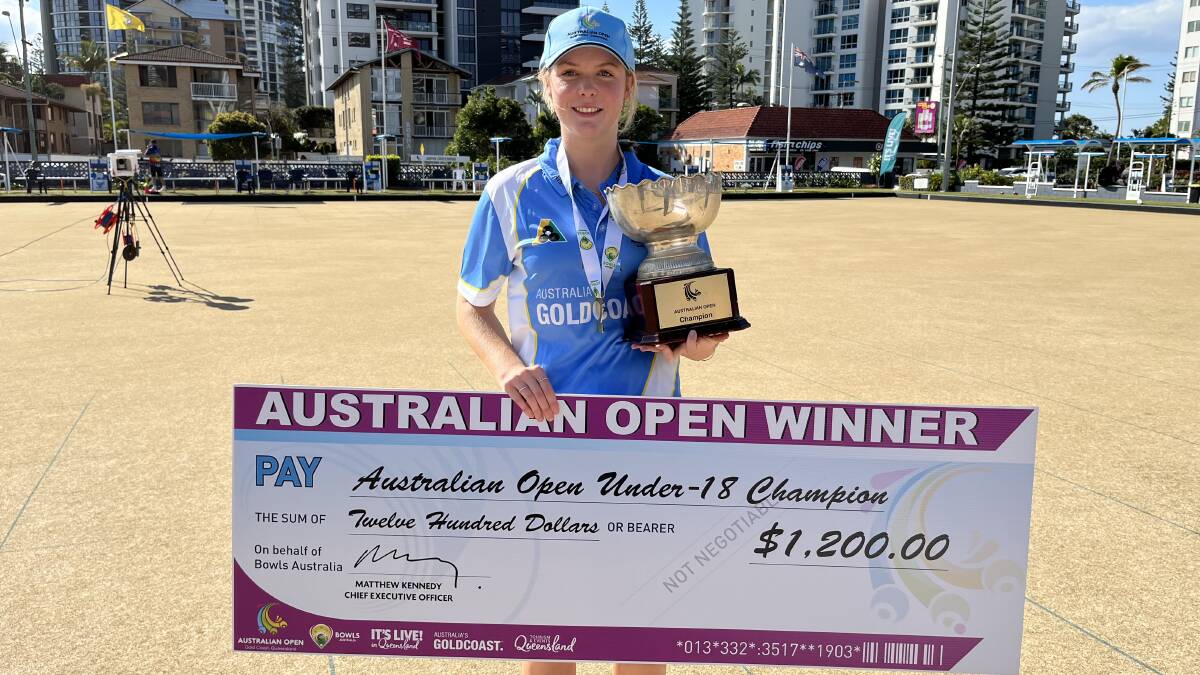 'Superstar in the making': Reese reigns supreme on lawn bowls' biggest stage