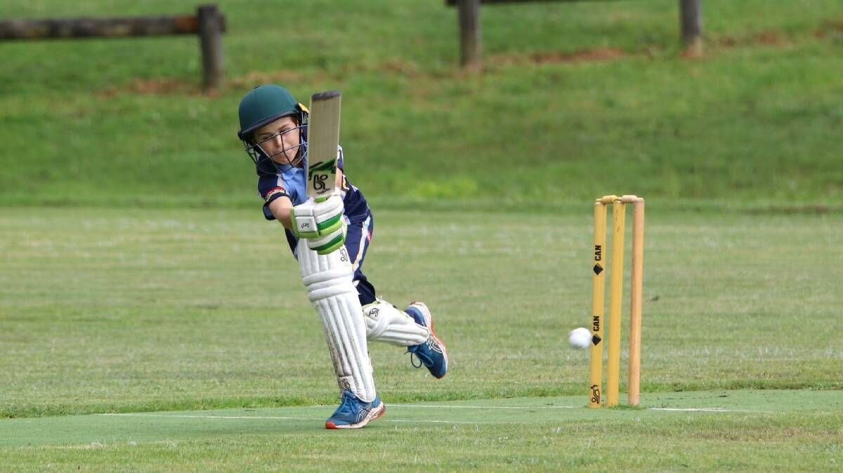 Tom Woolacott whips one to the leg side for The Bega/Angledale Bulls. Photo by Wendy Deighton. 