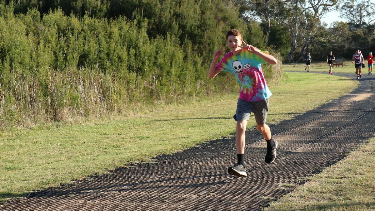 One of the many parkrunners enjoying the Panboola Wetlands course last month. Picture via Panboola Wetlands parkrun Facebook. 
