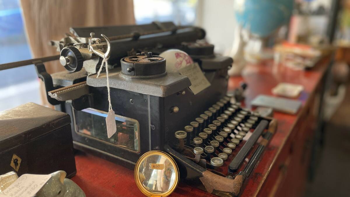 A Royal typewriter nestles itself on a table, waiting for the next budding creative to welcome it home. Picture by James Parker