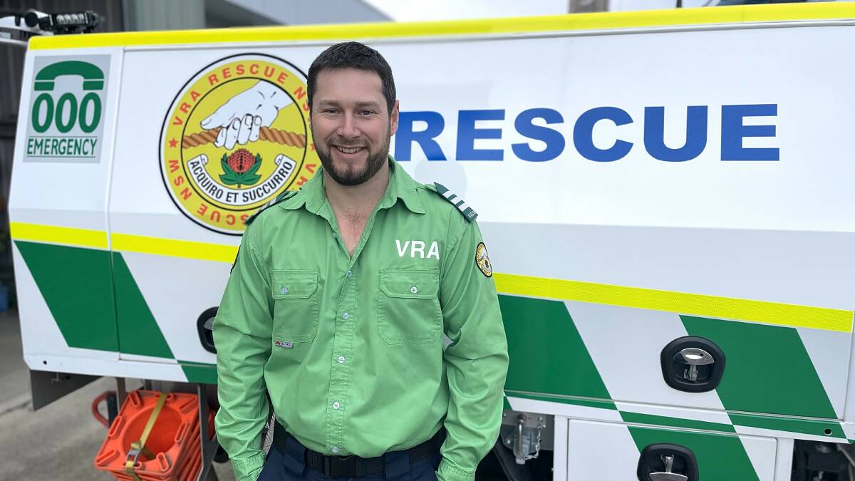Captain Zac Willis at Bega District Volunteer Rescue Squad base. Picture by James Parker
