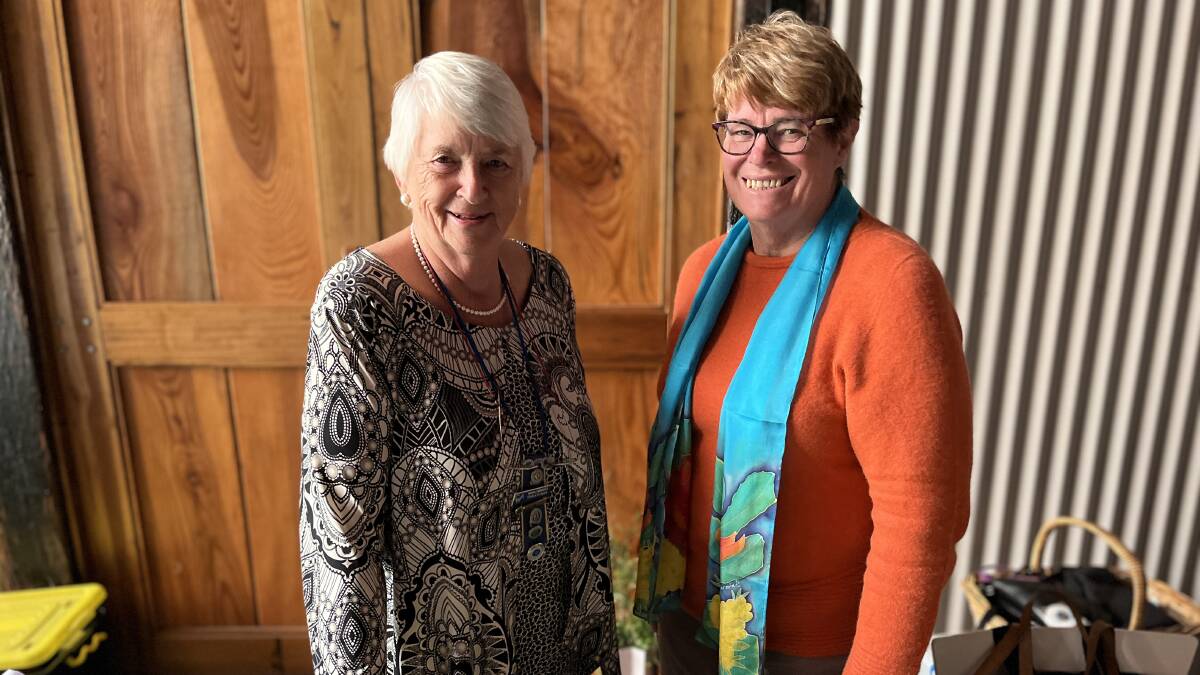 Long-standing and re-elected treasurer Alison Jenkin with re-elected president of the Far South Coast group, Stephanie Stanhope. Picture by James Parker