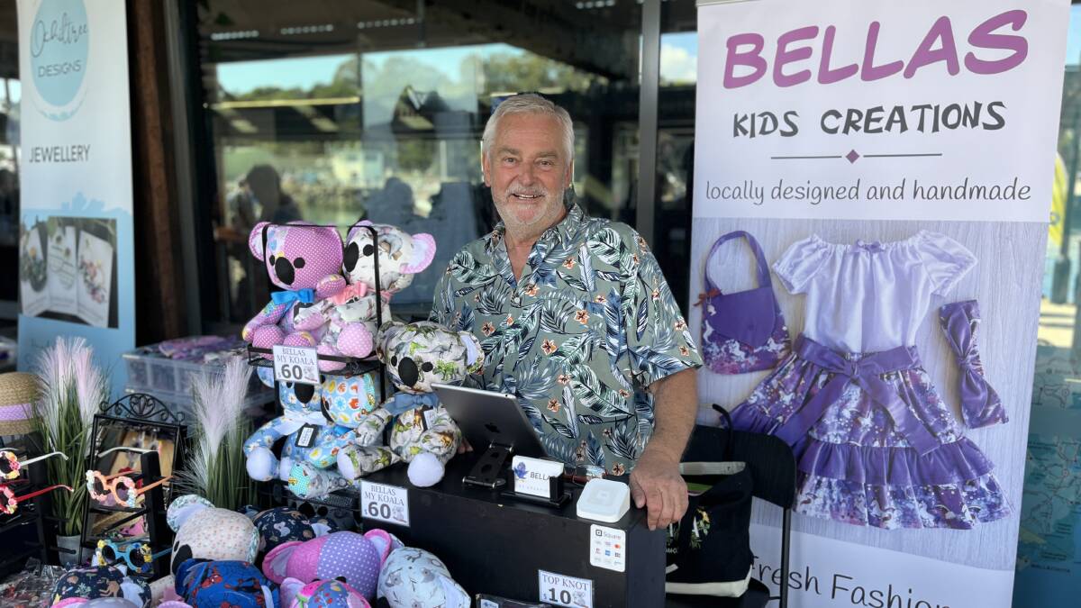 Bellas Kids Creation market stall seller David Gully. Picture by James Parker