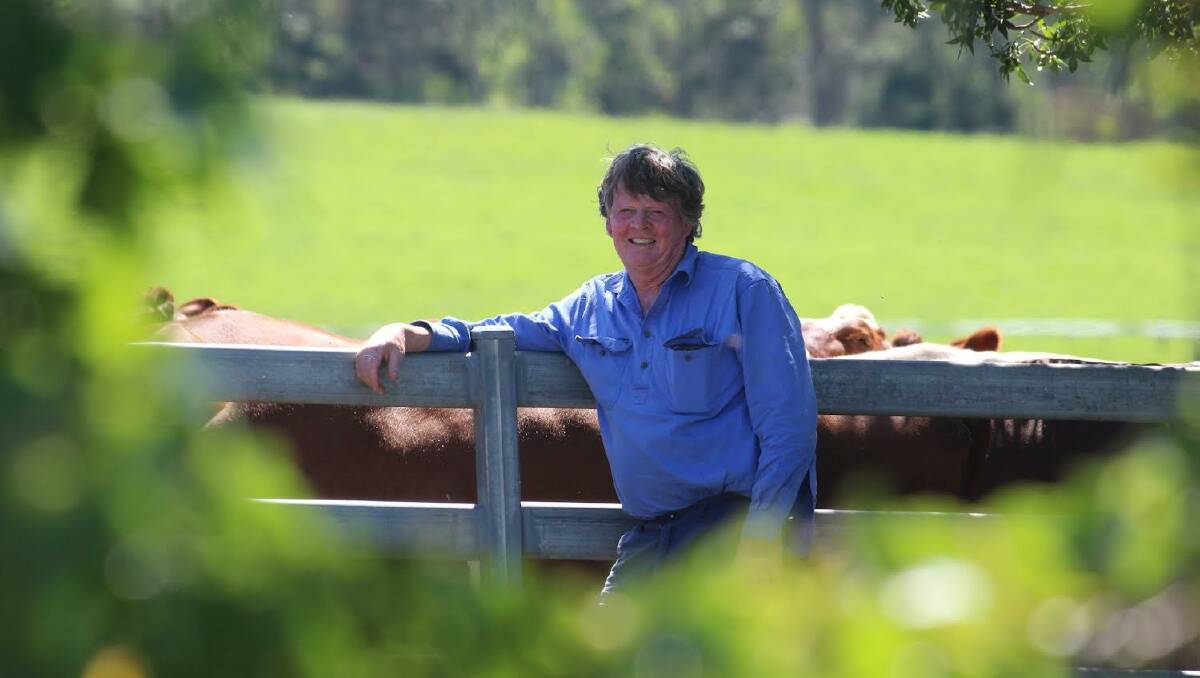 Robert Russell on his family farm Jelgowy. Picture by James Parker