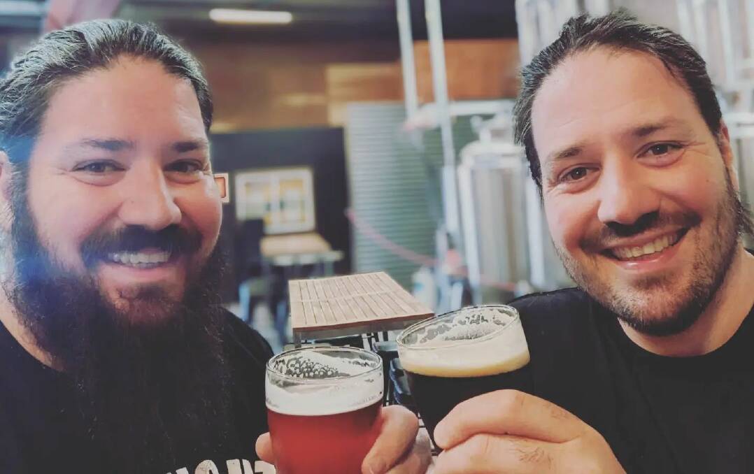The Panucci twins, Joey and Simon, owners and operators of South Yeast Brewing Co. Picture supplied