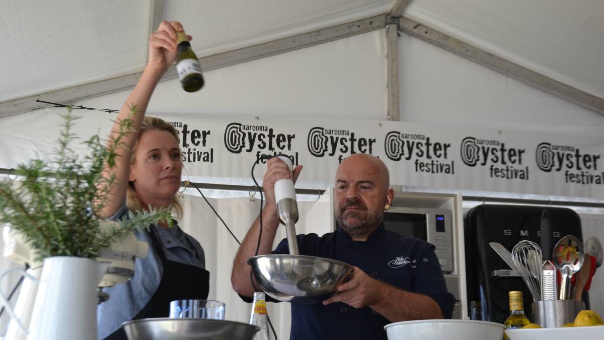 Kelly's kitchen: Day-long cooking demonstrations draw attentive crowds at Narooma Oyster Festival
