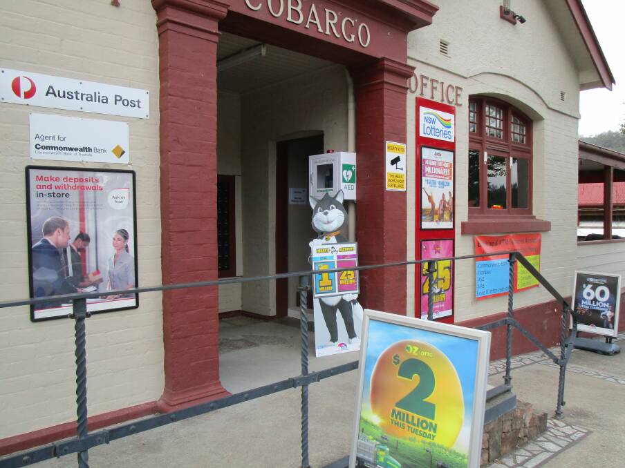 Bermagui Lions Club has supplied and installed an automated external defibrillator at Cobargo Post Office.