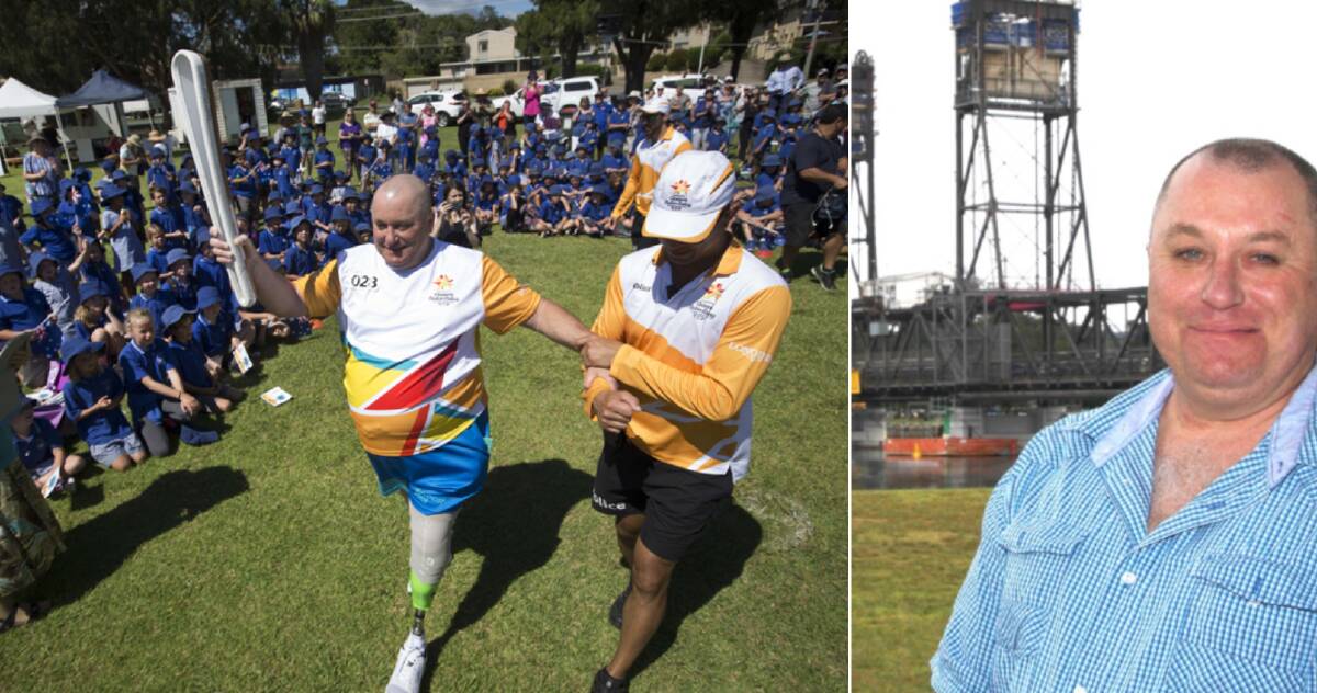 JUST DO IT: Brad Rossiter does more than most of us, with less limbs, including carrying the Olympic Torch and campaigning. He wants everyone to sign up to donor registration.