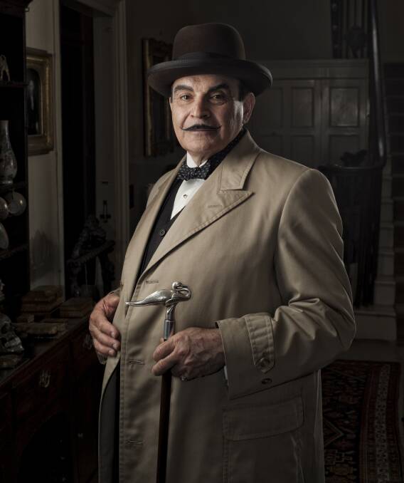 ON TOUR: David Suchet as his most famous character, Agatha Christie's Hercule Poirot. Suchet is bringing his Poirot and More: A Retrospective tour to Australia in 2020.