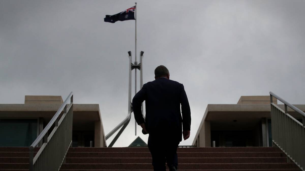 Barnaby Joyce at parliament house. Photo: Andrew Meares