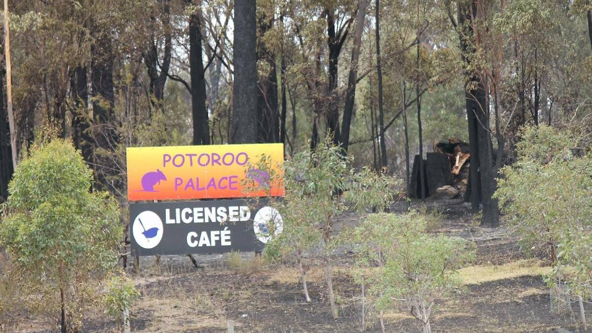 A near thing for Potoroo Palace in the 2013 Millingandi fire.