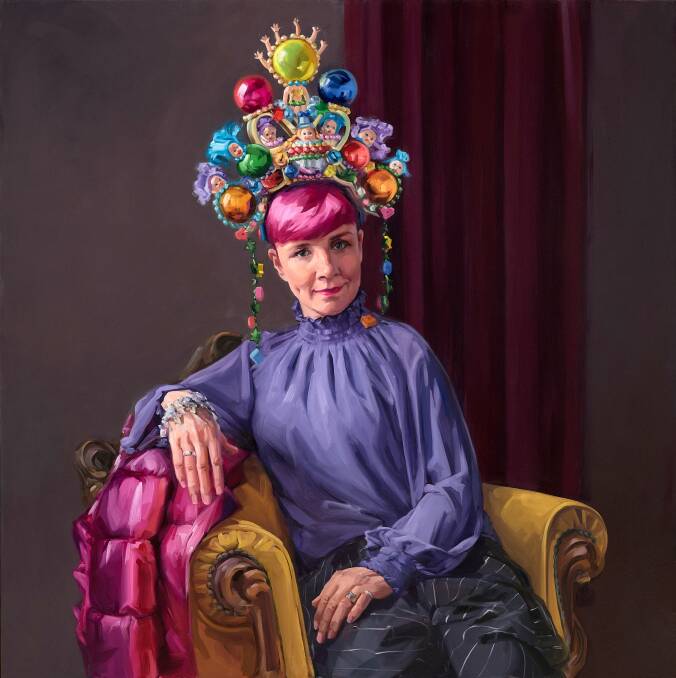 Packing Room Prize 2023 winner, Andrea Huelin 'Clown jewels', oil on board, 120.2 x 120.1cm. Picture supplied