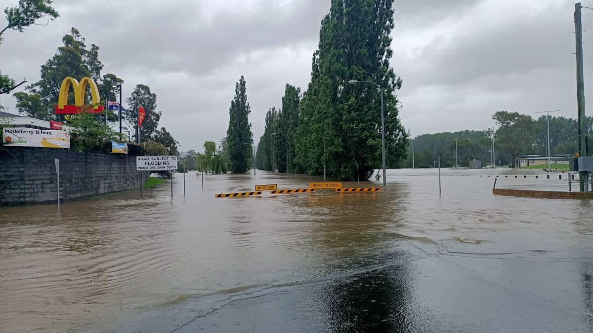 Bega flooding in 2021. Picture by Ben Smyth