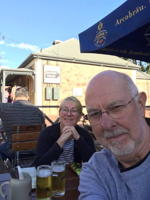 Louise and David Brand. Cyclist David was killed in an altercation with a motorist in 2018. Photo: Supplied