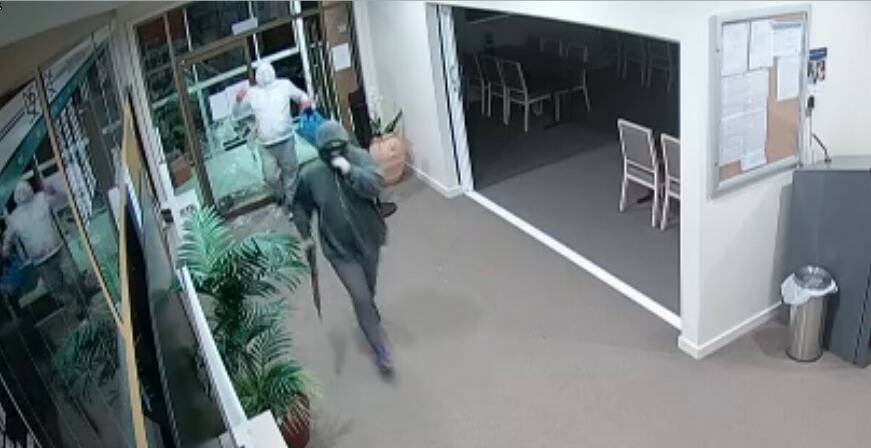 Two men police are hoping to speak to to assist in their inquiries over an armed robbery in the Eurobodalla. Photo: NSW Police