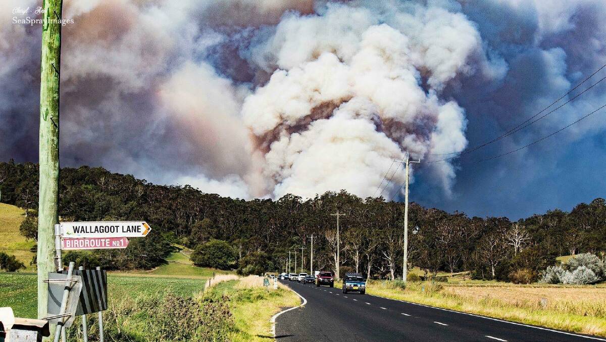 'It looks like Armageddon'. Just one of many jaw-dropping images from Sunday's bushfire, this one by SeaSpray Images.