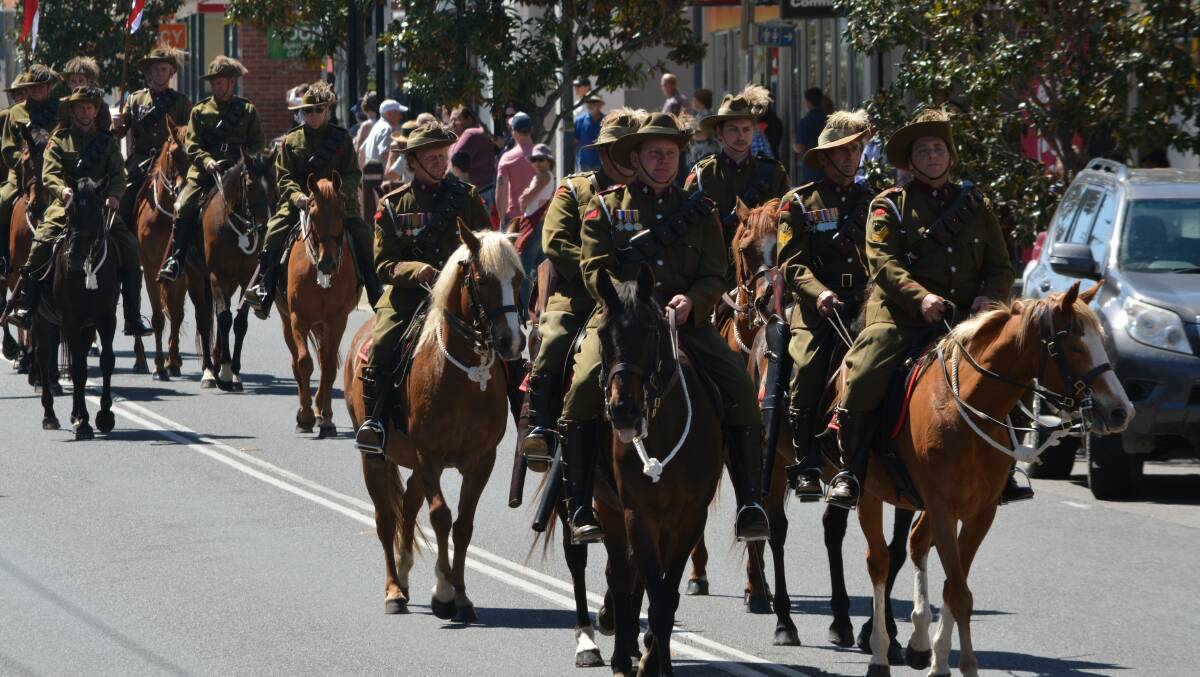 The entire troop was on parade when in 2018 Bega commemorated the 100th anniversary of the end of World War I. Picture by Ben Smyth
