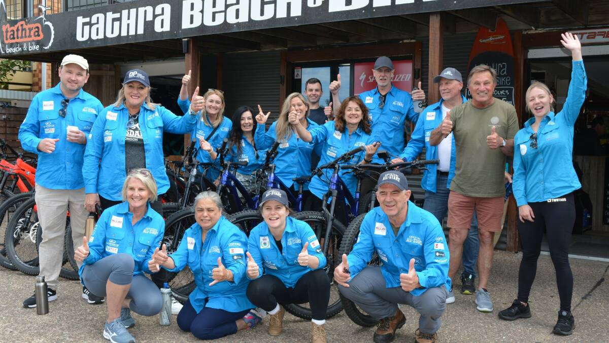Frankie J Holden joins the cast of Adventure All Stars in Tathra in November 2022 as they head out to film segments for season three of the philanthropic TV series. Picture by Ben Smyth